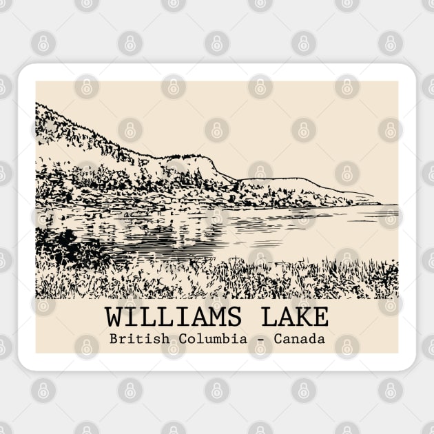 Williams Lake - British Columbia Magnet by Lakeric